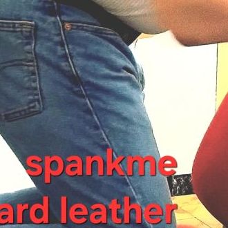 Spanking leather belt