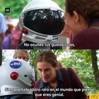 Es genial cuando encuentras a otra persona que piensa como tú.